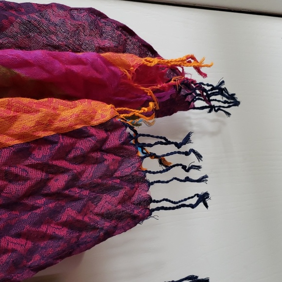 Striped Shawl or Wrap - Picture 5 of 7